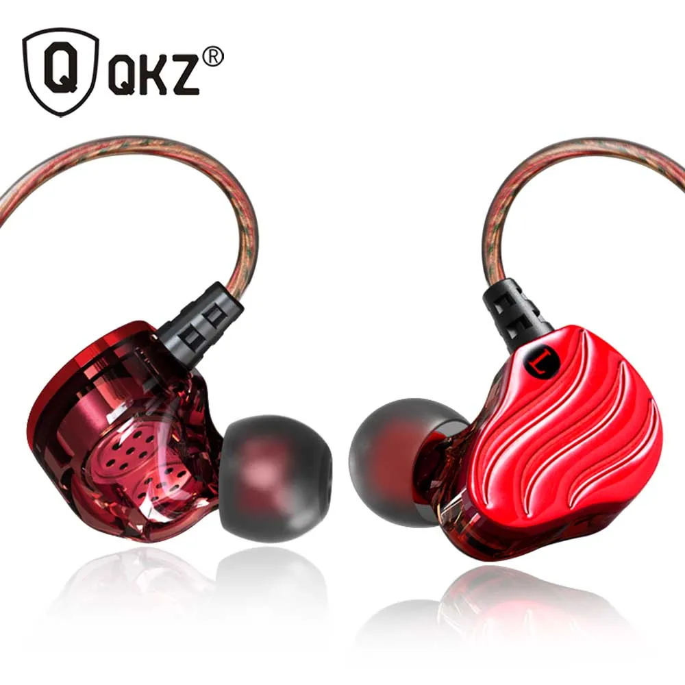 Наушники QKZ KD4 fone de ouvido Mini Dual Driver оригинальные гибридные наушники с двойным