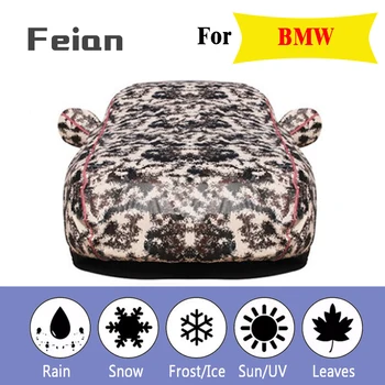 

car cover Oxford cloth waterproof Car clothes With side door Four seasons cover Reflective strips Hatchback sedan SUV for BMW