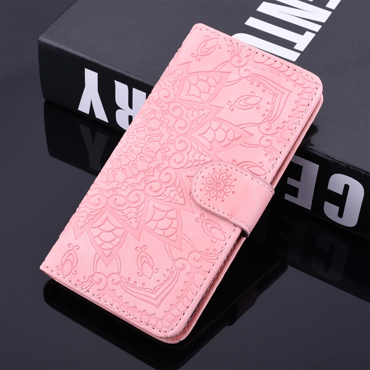 Flower Leather Book Case For Huawei P40 P20 P30 Pro Mate 20 10 Lite P Smart Z Y9 Y7 Y5 Y6 2019 Honor 10i 9C 8S Flip Wallet Coque cute huawei phone cases