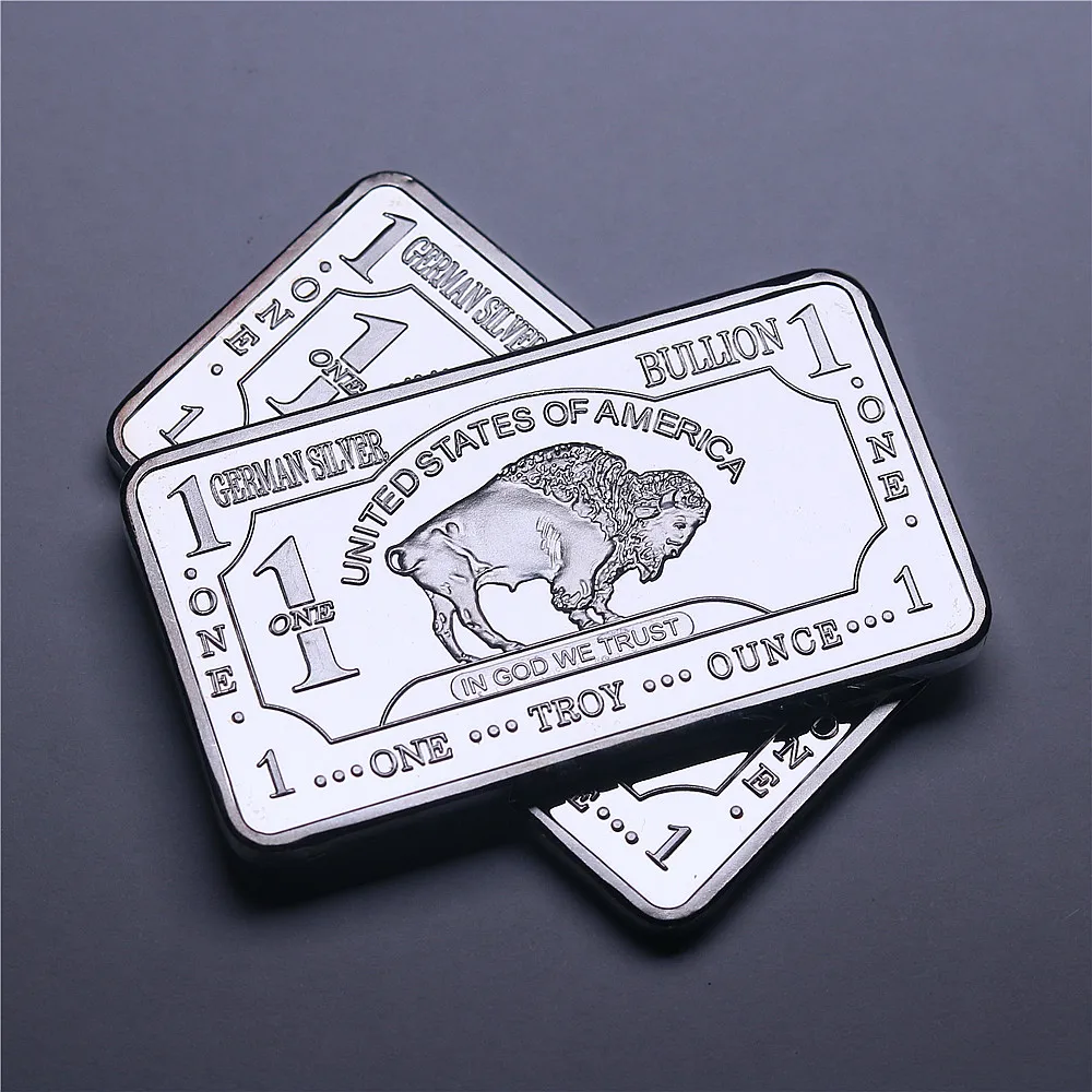 1oz Germany Buffalon Silver Bar. Buffalon Art Bar Silver Bullion (27)