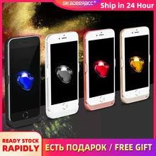 5800 мач 8200 мАч батарея зарядное устройство чехол для Apple iPhone 7 Plus 8 6 6s плюс банк питания чехол внешний пакет резервного копирования зарядки крышка DI58