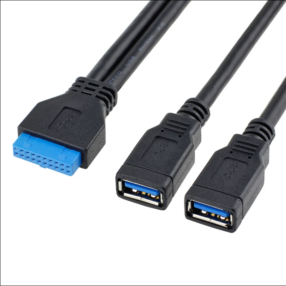 USB3.0 20P-2AF линия передачи данных DIY линия Чистая медь 20P мать пара 2 USB3.0 Женский передачи данных линия