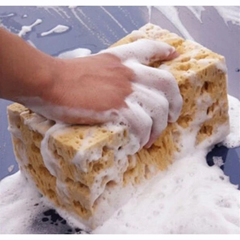 

Car cleaning sponge block car cleaning coral large hole honeycomb sponge high density absorption microfiber