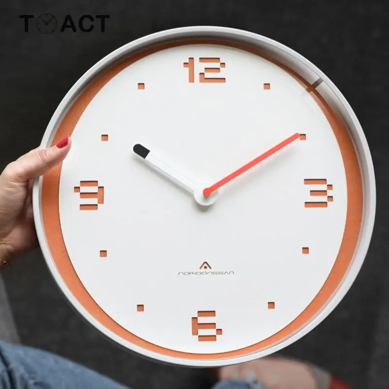 

Nordic Clock Simple Wooden Modern Design Wall Clocks Bedroom Silent Quartz Living Room Decoration Multicolor Wall Watches New