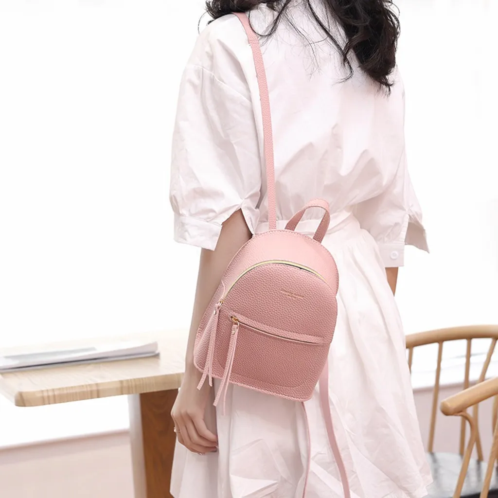 

25#Fashion Lady Shoulders Small Backpack Letter Purse Mobile Phone Bag Morrales Para Mujer