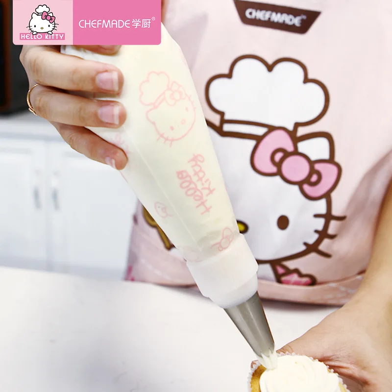 Рисунок «Hello Kitty» одноразовые Сожмите мешок выдавите крем украшение для торта, печенья сумка инструмент для выпечки торта