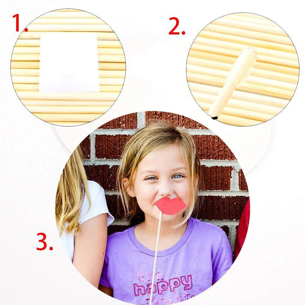 30pcs Wedding Decor Birthday Party Photo Props DIY Bride To Be Funny Photobooth Props Decoration