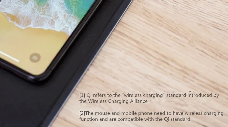 Xiaomi MIIIW коврик для мыши Smart Qi стандартная поддержка Mix2S беспроводной зарядный коврик для мыши ABS коврик для мыши RGB легкий коврик для мыши