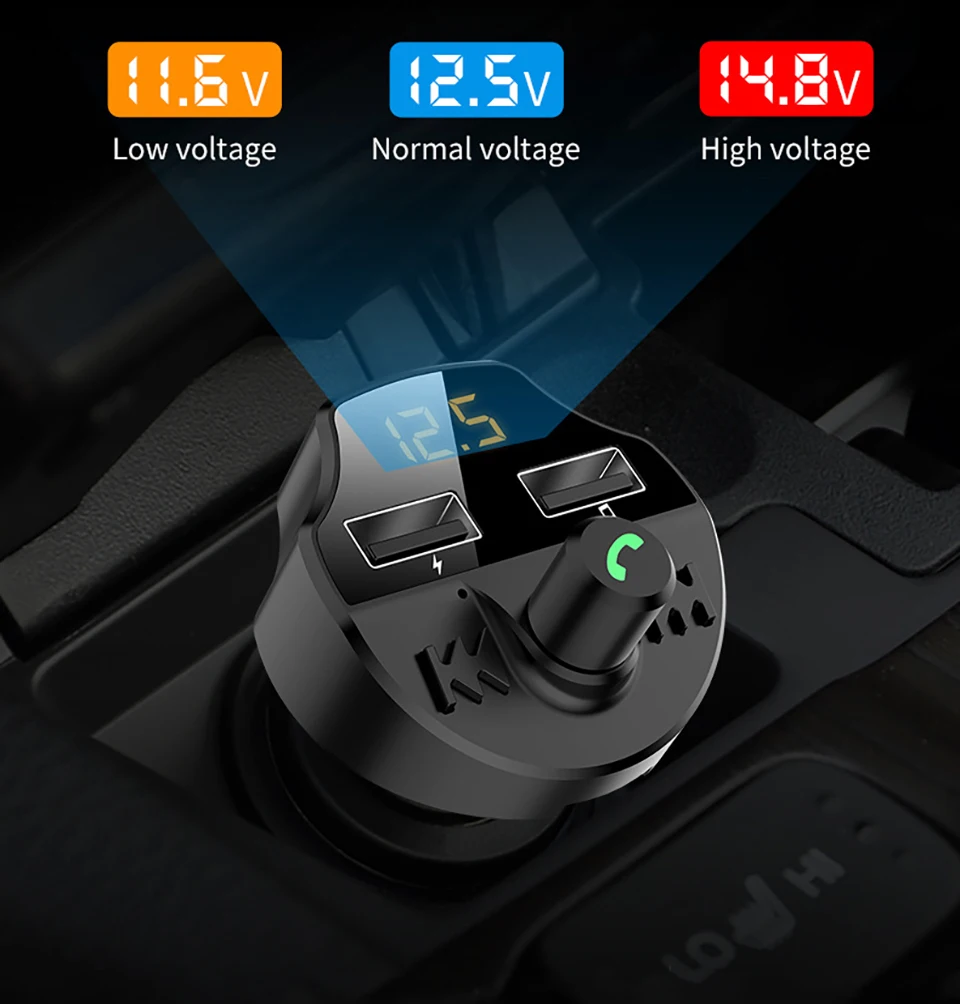 Автомобильный Bluetooth автомобильный комплект fm-передатчик MP3-плеер беспроводной Bluetooth приемник автомобильный комплект USB Hands Free USB зарядное устройство FM модулятор