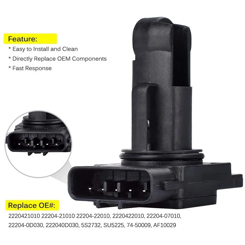 Массовый расход воздуха Сенсор МАФ Сенсор 22204-21010 74-50009 AF10029 для Toyota Lexus Scion это только для справки, 2.4L, 4runner, FJ Cruiser, приу