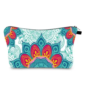 

Multifunction Mandala Flowers Pattern Cosmetic Bag Makeup Pouch Toiletry Case