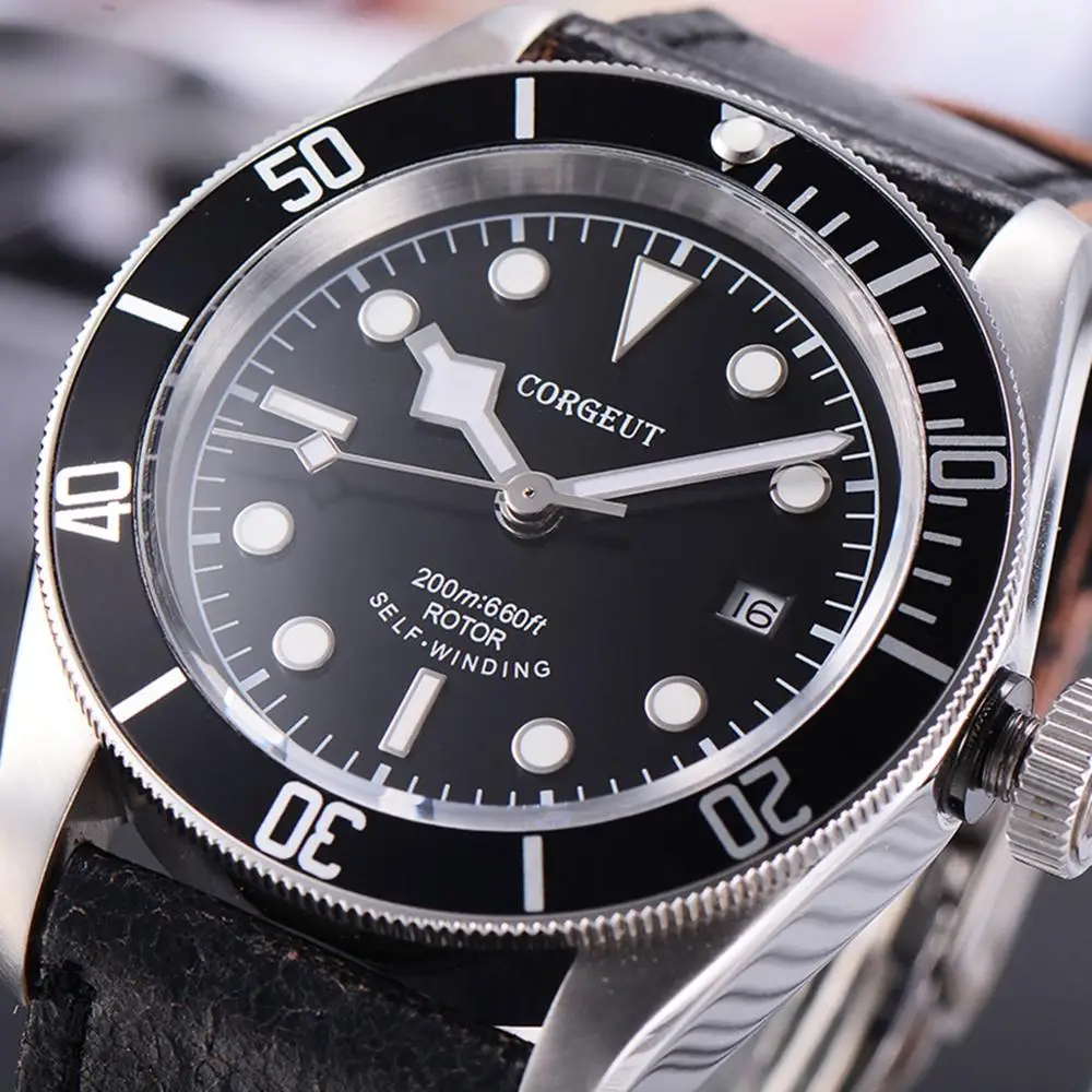 

2019 corgeut Mens Watches Top Luxury Brand Automatic Mechanical Watch Men Waterproof male clock Sport Watches Relogio Masculino