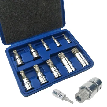 

10pcs XZN Triangular Bit Drill Sockets For BMW Mercedes Porsche Wrench Ratchet