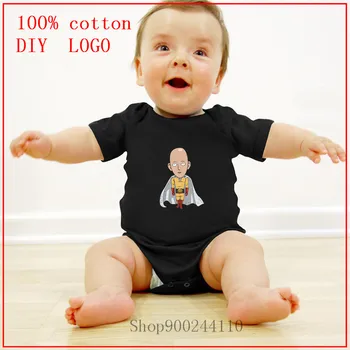 

2020 Solid Unisex New Born Baby Boy Clothes ONE-MAN-PUNCH Anime Bodysuits Baby Girl Clothes Cotton Clothing Sets Roupa de bebe