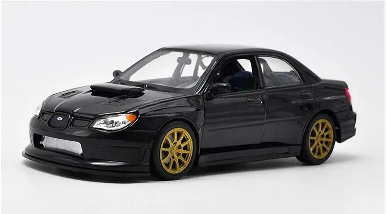 Высокая имитация 1:24 сплав Subaru Impreza WRX STI Золотая модель автомобиля, спортивный автомобиль гоночная игрушка - Цвет: Impreza