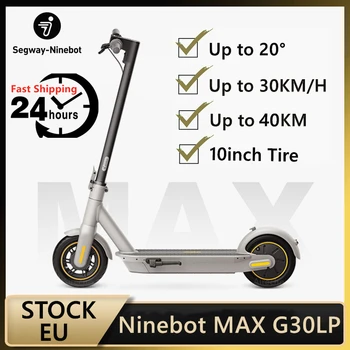Günstige EU Lager Original Ninebot MAX G30LP KickScooter Faltbare 40km Laufleistung Smart Elektrische Roller Dual Bremse Skateboard Mit APP