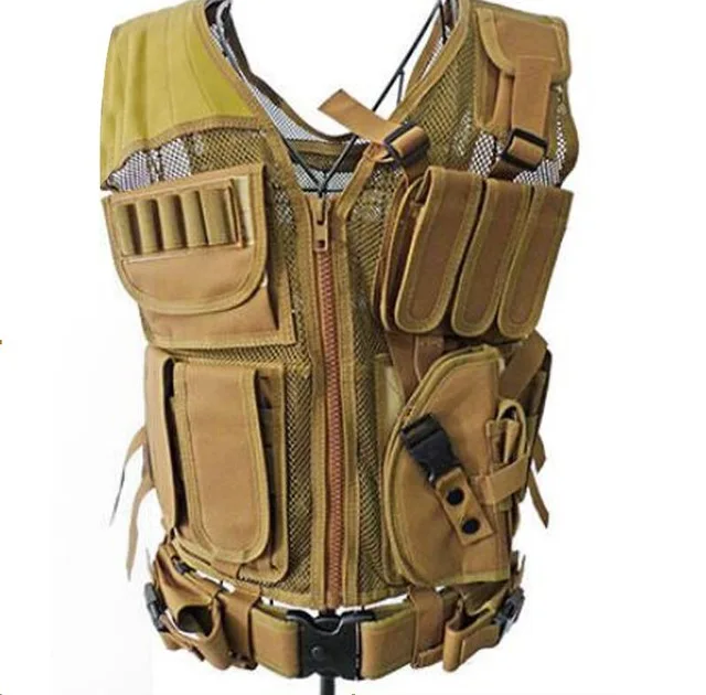 Wolf brown Военная одежда жилет тактический Chemise Militaire Военная Униформа армейская рубашка Colete Tatico охотничий Многофункциональный жилет - Цвет: Wolf brown
