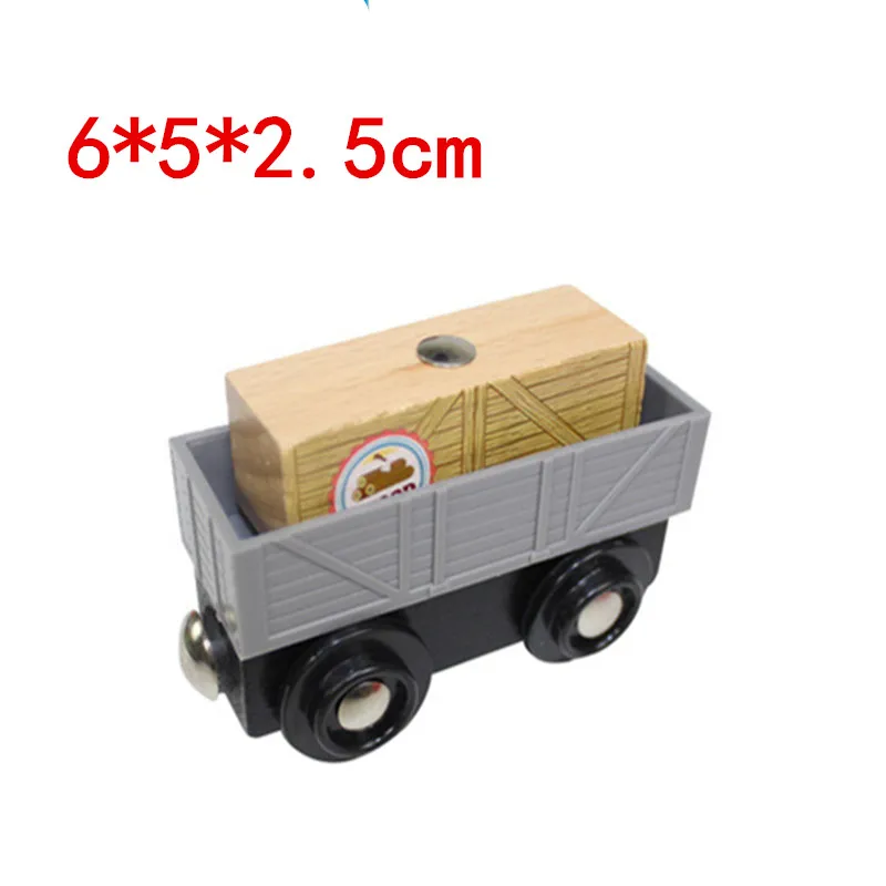 Деревянный магнитный поезд EDWONE для рождественских деревянных дорожек может быть подключен к