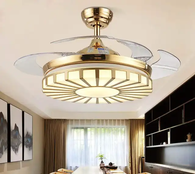 Modern 42 Inch Ceiling Fan Light With Remote Controlled