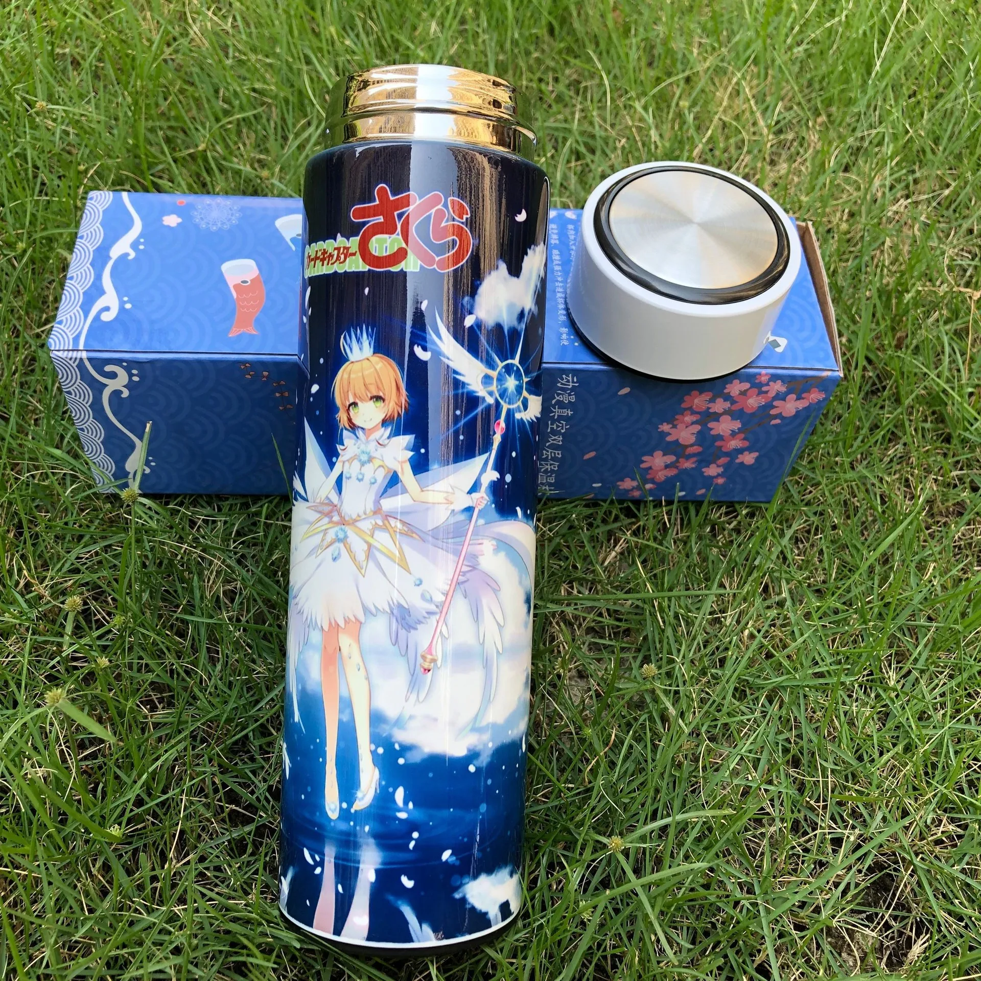 Cardcaptor Сакура Сейлор Мун Мстители Дэдпул нержавеющая сталь Вакуумная чашка 500 мл большая емкость портативная чашка Косплей