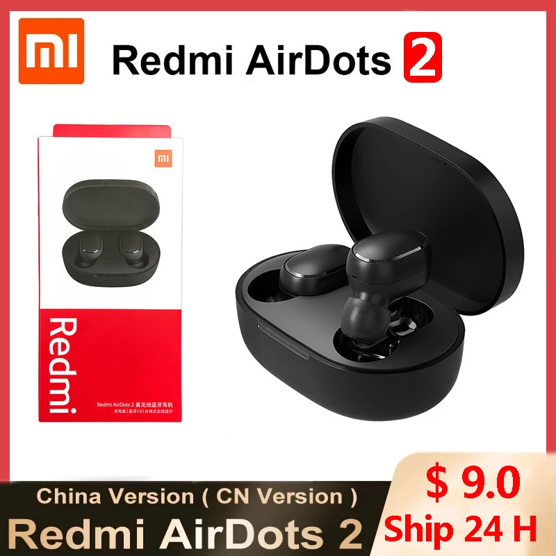 Original Xiaomi Airdots TWS inalámbrico bluetooth 5,0 auricular versió Original Xiaomi Airdots TWS inalámbrico bluetooth 5,0 auricular versió