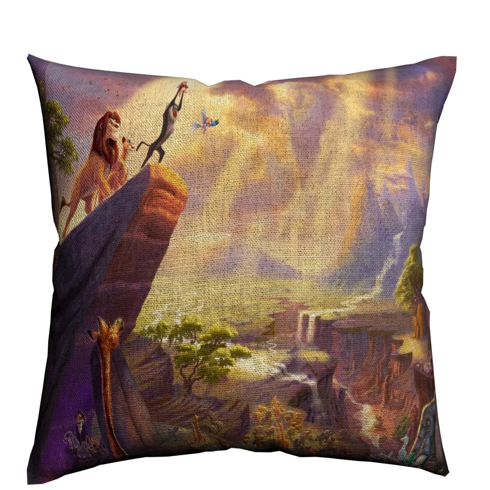 Lion King Movie Pillow Cover Throw Pillows For Sofa Cotton Linen Cushion Cover 45x45cm Scandinavian Decoration Home Almofada