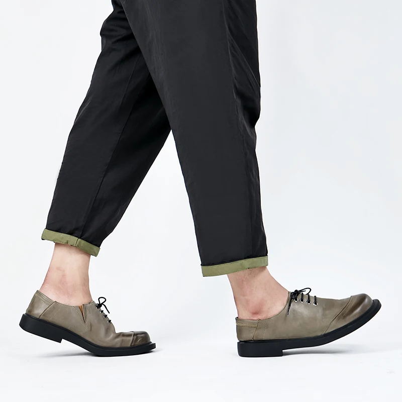 Высококачественная дышащая деловая повседневная обувь из натуральной кожи; Мужская Дизайнерская обувь высокого качества; сезон осень-зима; обувь из воловьей кожи в стиле ретро