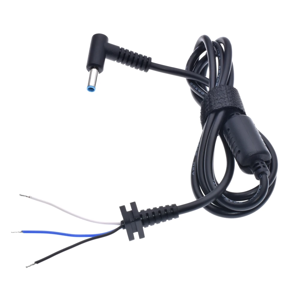 【Hot item】 4.5x3.0 DC Power Charger Plug Cable blue Connector with pin for Laptop adapter DC connector 4.5*3.0mm cable,1pcs.