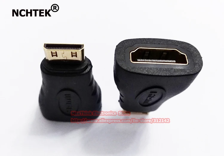 NCHTEK HDMI Female To Mini Male F/M Gender Adapter коннектор для HDTV 1080 P золото/Бесплатная доставка/4