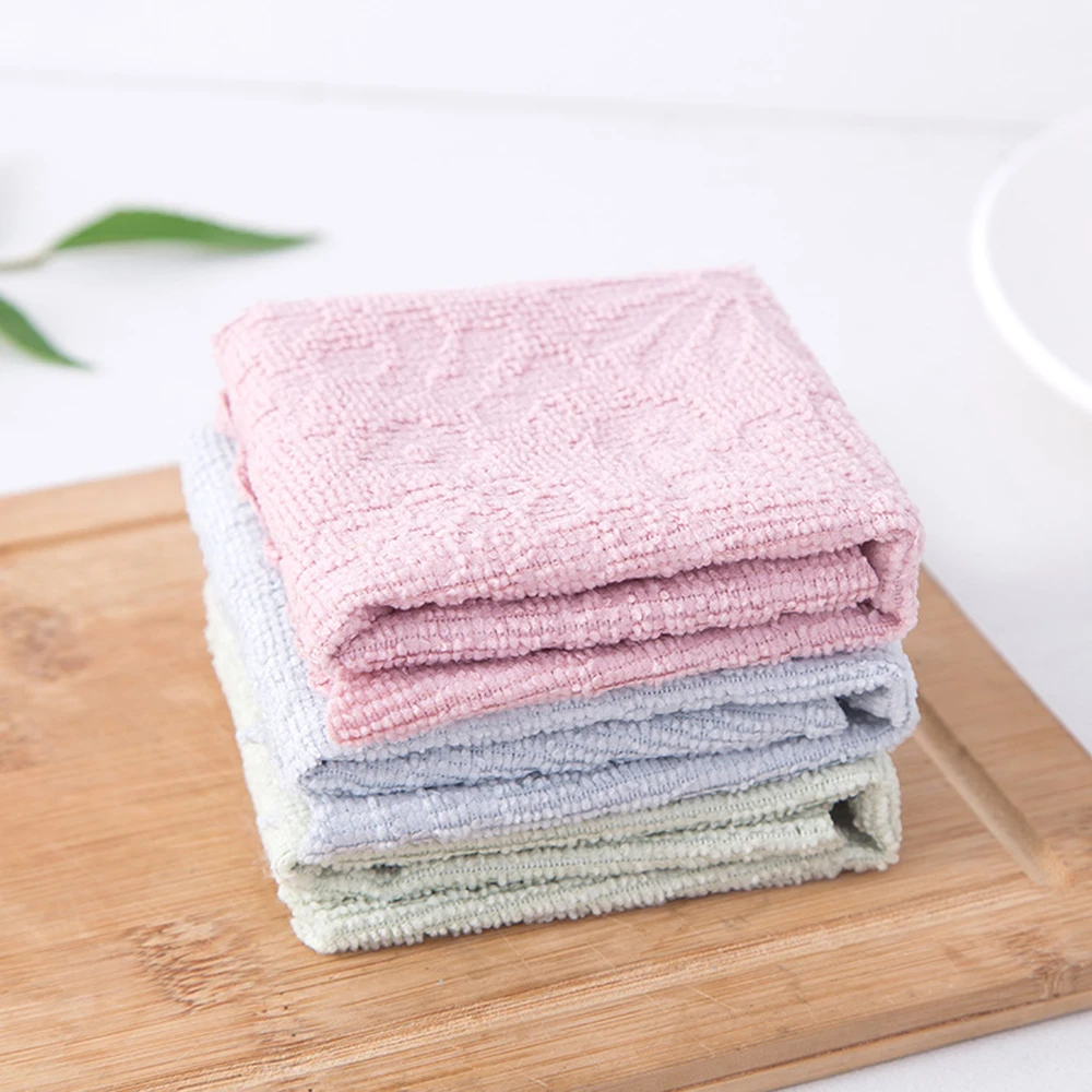 

1/3pcs Absorbent Microfiber Cleaning Cloth Scouring Pad Dish Washing Towel Household Cleaning Towel Kitchen Towles cocina Gadget