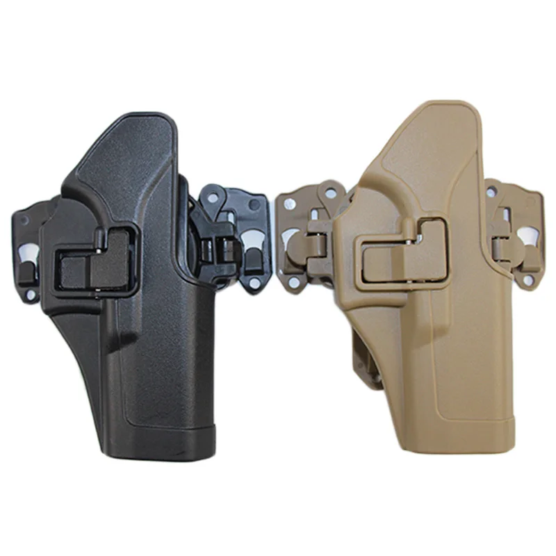 Тактическая кобура для пистолета страйкбольная CQC Glock 17 18 19 22 26 с боковым забавным