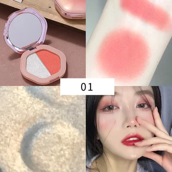 

Highlight Powder Blush Rouge Eye Shadow Natural Blusher Powder Charming Cheek Face Blusher Profession Lady Women Cosmetic TSLM2