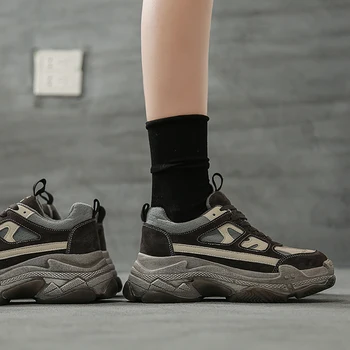 

Women Sneakers Casual 7cm Platform Dad Fitness Sport Shoes 2020 Ladies Trainers Zapatillas Deportivas De Mujer