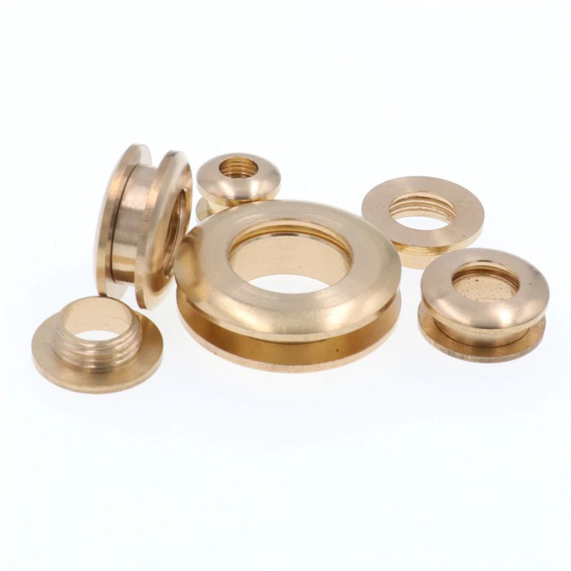 11*6mm Brass Gas Hole Grommets Screw Threaded Connection Eyelet DIY Bag Belt Part Hardware Leather Craft Handmade Buckle