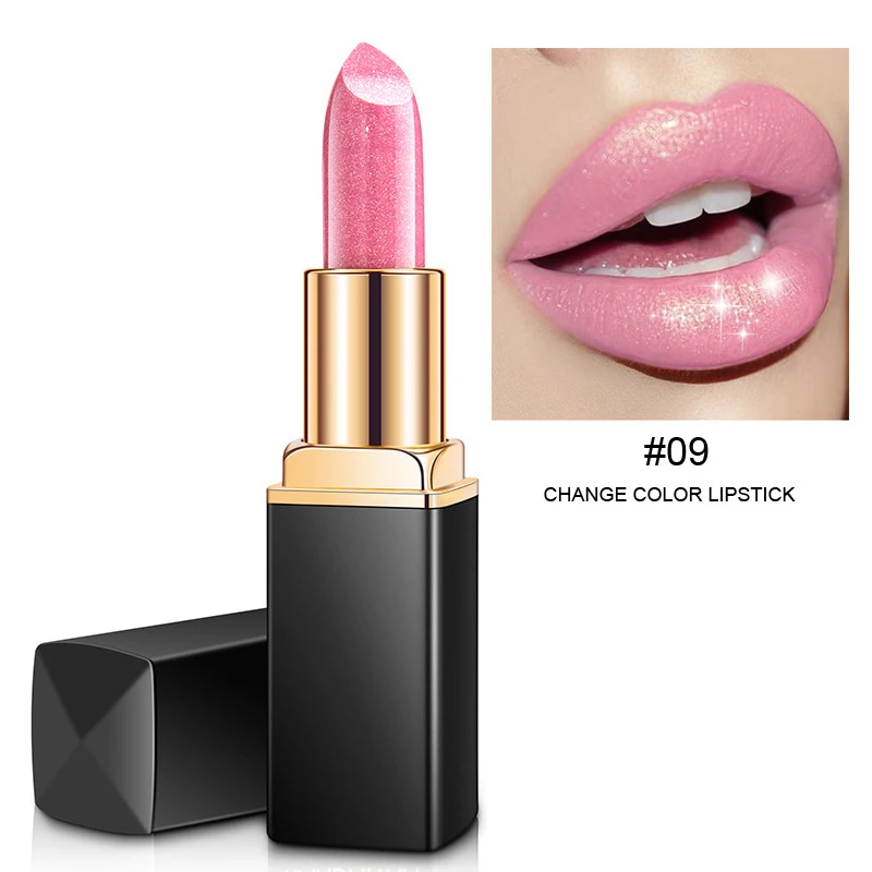 Профессиональный макияж губ водонепроницаемый стойкий пигмент Обнаженная розовая Русалка Мерцающая помада роскошный макияж - Цвет: 9