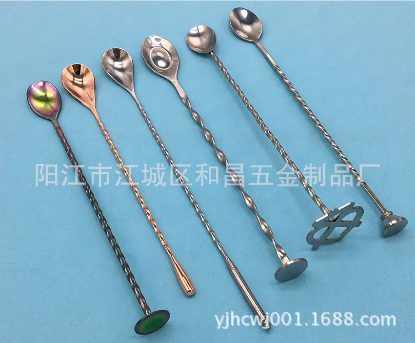 Нержавеющая сталь Swizzle Stick плоский Swizzle Stick золотая нить Swizzle Stick Золотой мешалка инструмент для барменов