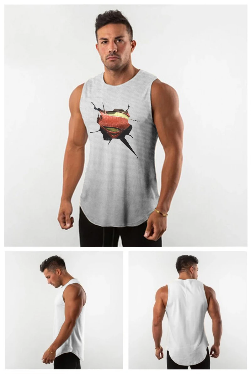 Toronto-Raptors Logo Mens Sport Gym Tank Top Shirt Bodybuilding Training Sleeveless Vest White 