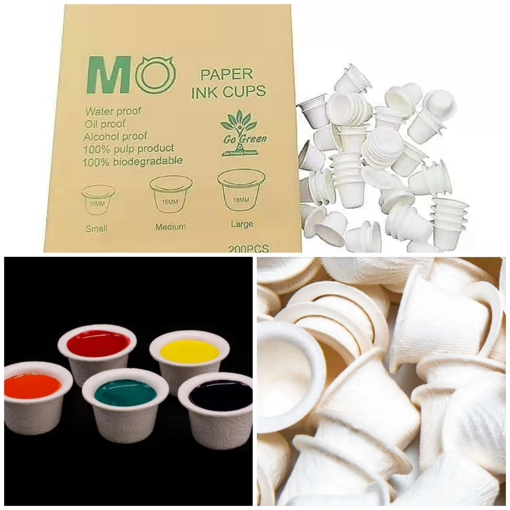 Ecofriendly Waterproof Paper Ink Caps Tattoo & Permanent Makeup