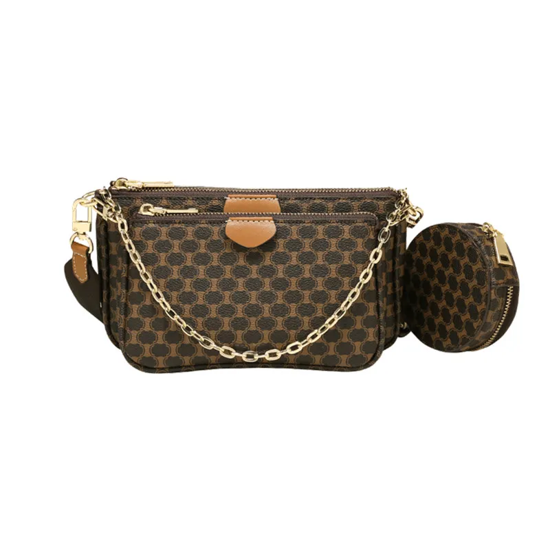 

Three-in-one Wide Shoulder Strap Cross Small Square Bag