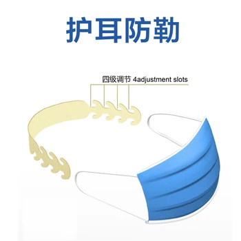 

Mask-Le Buckle Not Ear Pain Artifact Silica Gel Which Solves the Cingulate behind-the-Ear Extension Decompression5pcs