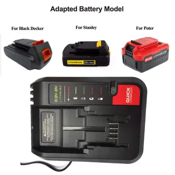 

20V Charger PCC692L PCC691L For Black & Decker/PORTER-CABLE/Stanley Lithium-ion Battery PCC680L/681L/682L/685L/685LP LBXR20/2020