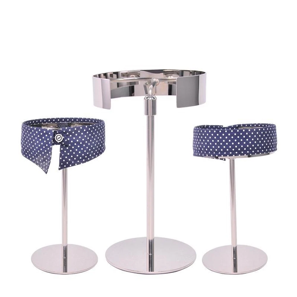 StainlessSteelCollarRackCollarDisplayStandBracketManGarment