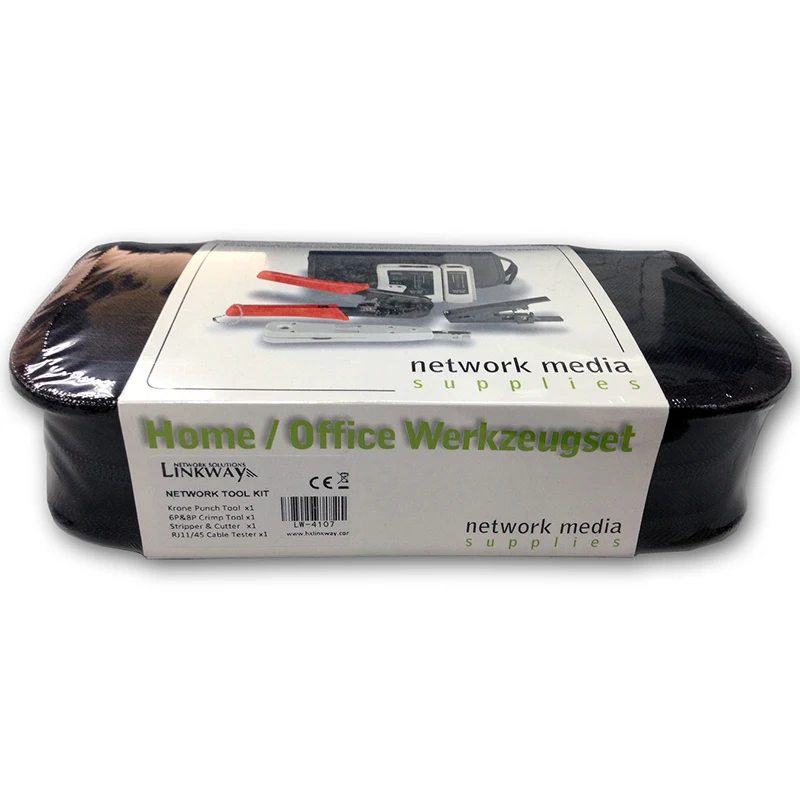 Linkwylan-kit de Ferramentas de Rede Conjunto Rj11 Rj12 Rj45 Ferramenta de Friso Lsa Decapador de Cabo Testador - Imagem 6