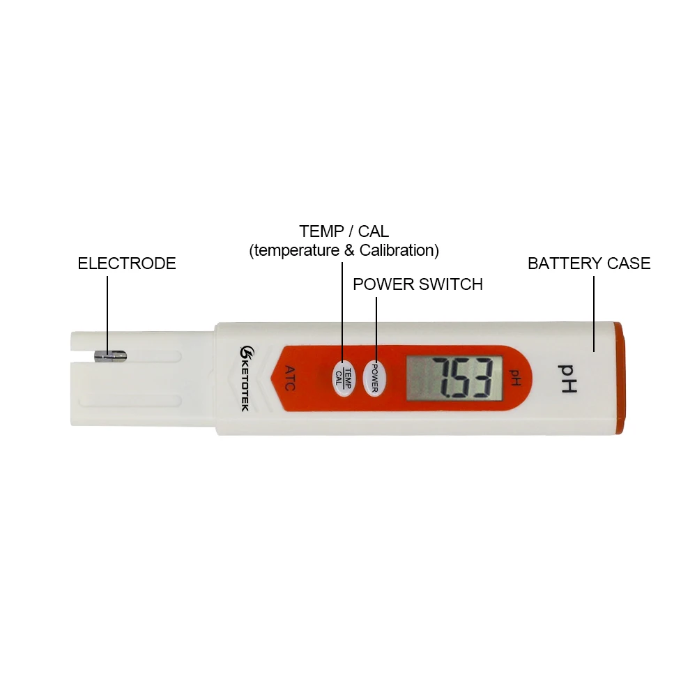 Ketotek цифровой рН-метр термометр ATC TDS& EC Тестер температуры Цельсия Фаренгейт градусов для Аквариума Бассейн вина мочи воды