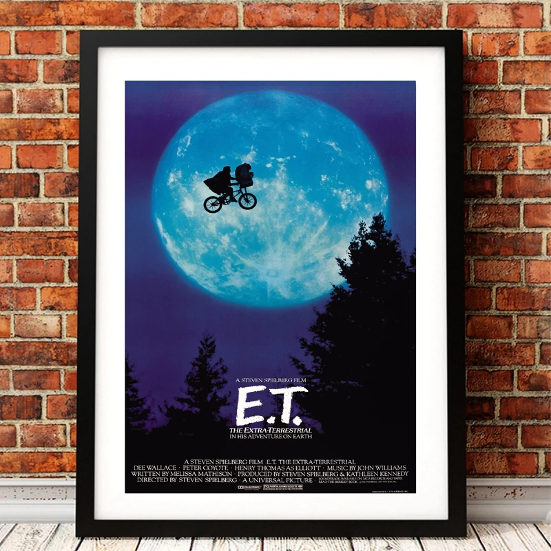 E.T. Задние плакаты и принты в виде сверхназемного НЛО Настенная картина для