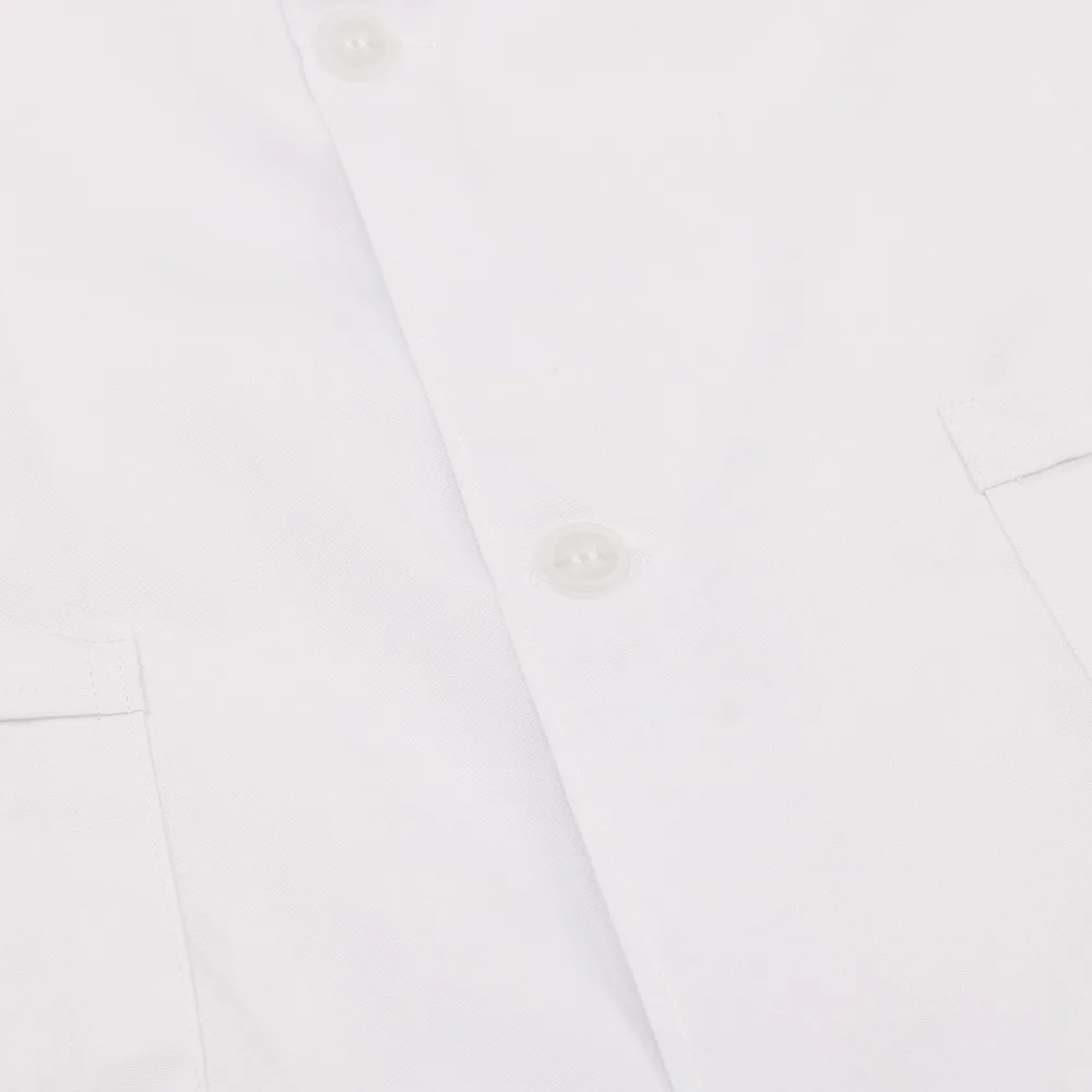 DPOIS женские мужские скрабы лаборатория белый костюм пальто взрослые воротник с лацканами медицинские услуги медсестры униформа для доктора Топ аптека комбинезоны
