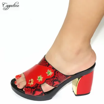 

Beautiful red shoes lady high heel pumps for party CR2123 Heel Height 7.8CM
