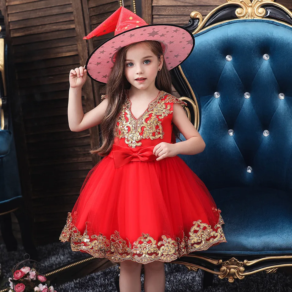 

Vestidos Girls Summer Dress Brand Backless Teenage Party Unicorn Princess Dress+Hat Children Costume for Kids Clothes 6M-11T @A