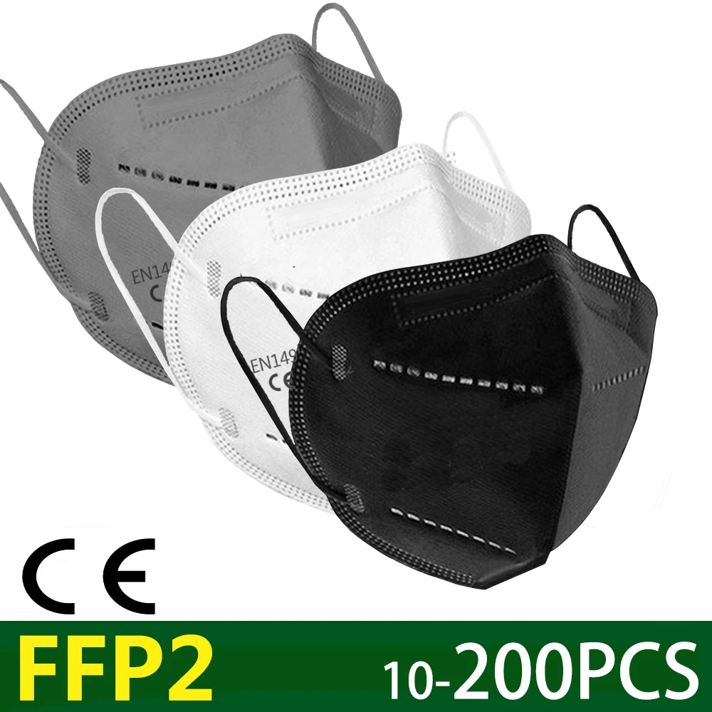 FFP2 Mask Protective KN95 FPP2 Dust Face Mask Filter 6-Layer Mouth Maske Cover Reusable Respirator Dust Maske Fast shiping