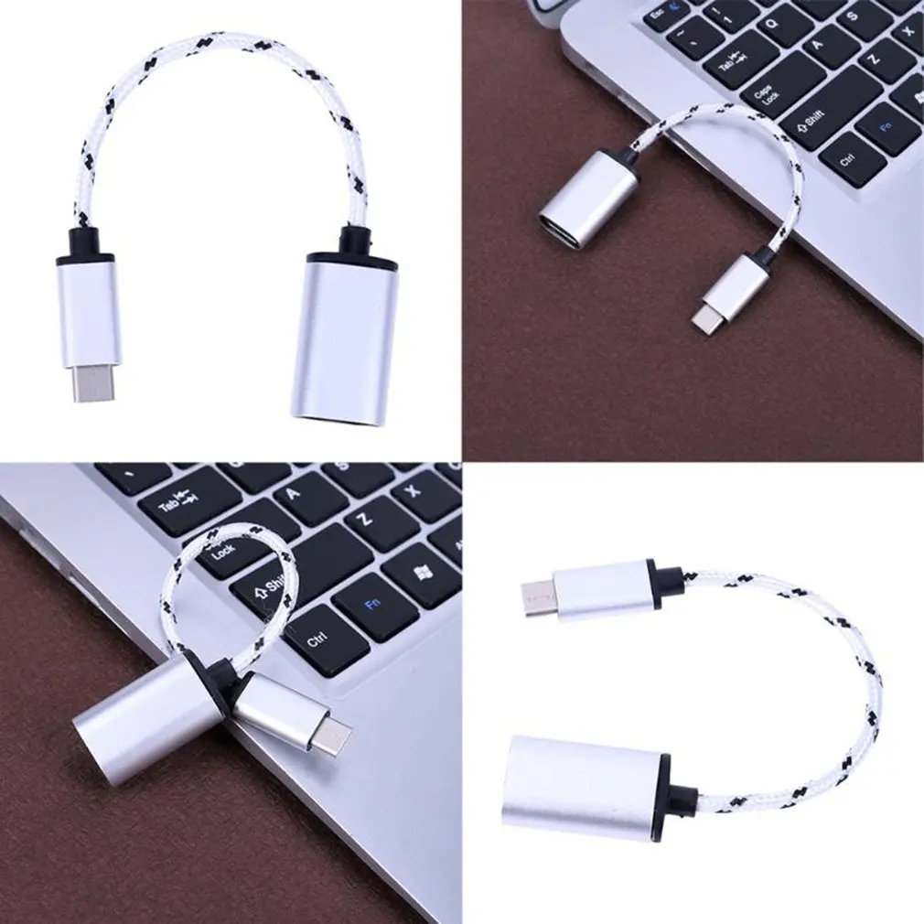 USB C штекер usb тип A Женский адаптер синхронизация данных концентратор OTG функция конвертер кабель передачи данных для быстрой зарядки шнур